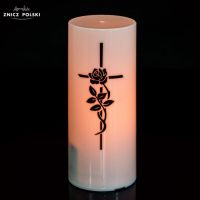 ZNICZ - WIECA LED PROSTA Z KRZYEM lampion